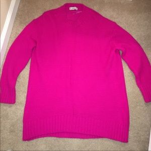 Oversized sweater flashy pink